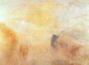 Joseph Mallord William Turner Sunrise Between Two Headlands oil painting reproduction